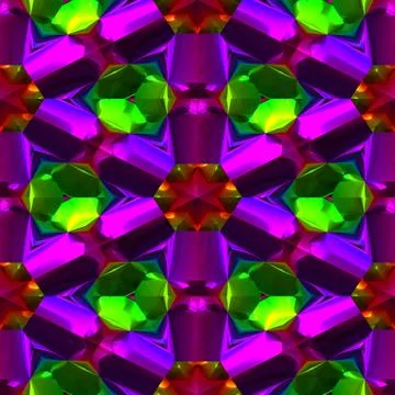 Crystal gems seamless generated texture Stock Illustration