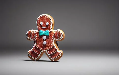 Crystal Gingerbread Man Stock Illustration