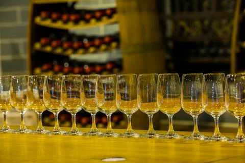 Crystal glasses Stock Photos