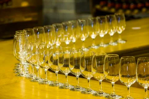 Crystal glasses Stock Photos