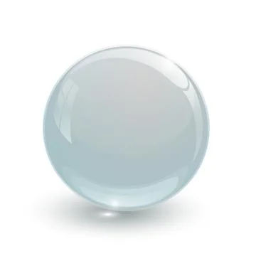 Crystal glassy ball Stock Illustration