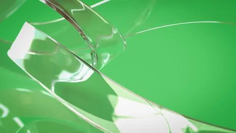 The Crystal on green for Abstract Background  3d Rendering. Illustrazione stock