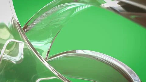 The Crystal on green for Abstract Background  3d Rendering. Stock Illustration
