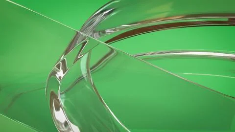 The Crystal on green for Abstract Background  3d Rendering. Illustrazione stock