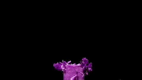 Crystal growth time lapse video Stock Footage 86328309