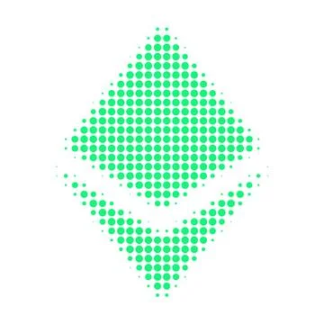 Crystal Halftone Dotted Icon Illustrazione stock