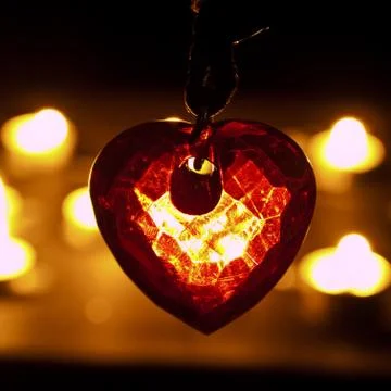 Crystal heart Stock Photos