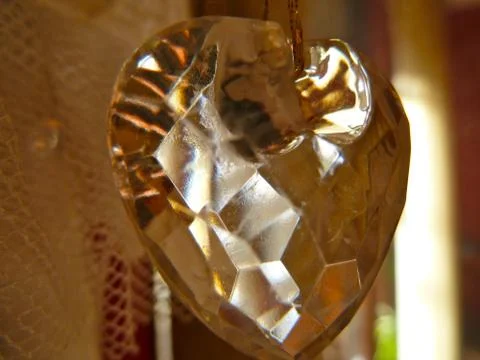 Crystal heart Stock Photos