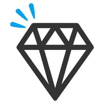 Crystal Icon from Commerce Set Stock Illustration