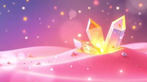 Crystal illustration: A illustration background Video stock 304254945