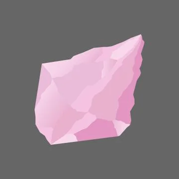 Crystal. Isolated object. Vector illustration. Flat style. Gemstone. Stock Illustration