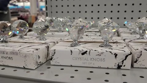Crystal Knobs Product Door Retailer Video stock 211430184