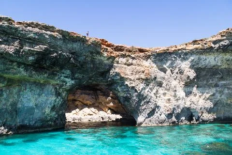 Crystal Lagoon cave Stock Photos