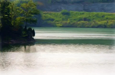 The Crystal Lake Stock Illustration