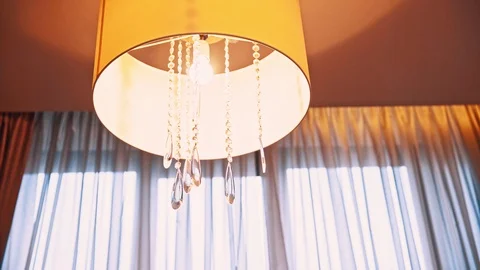 Crystal lamp details Video stock 99996357