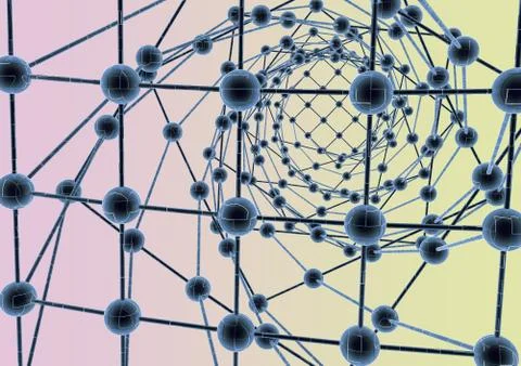 Crystal lattice Stock Illustration