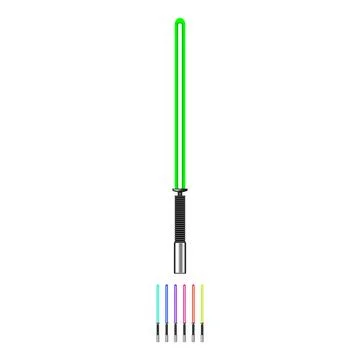 Crystal light saber cartoon vector graphic イラスト素材