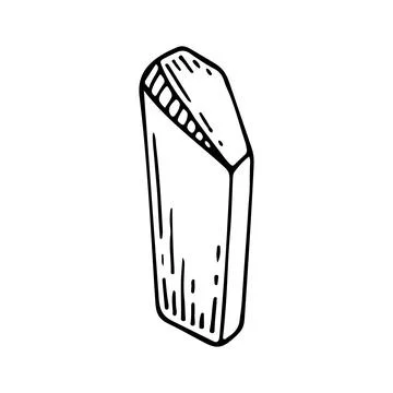 Crystal line. A magical symbol of good energy. Witch tool. Crystal stone with Stock-Illustration