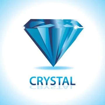 Crystal logo Illustrazione stock