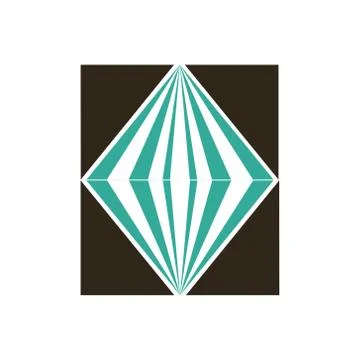 Crystal logo, illustration, vector Stock Illustration