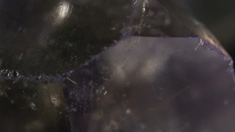 Crystal macro under ultraviolet light Stock Footage 131444261