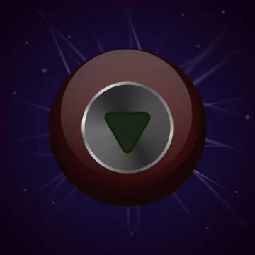 Crystal magic ball. Stock Illustration