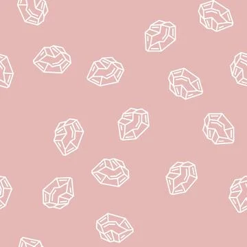 Crystal magic line seamless pattern Stock Illustration