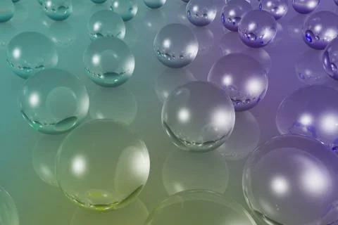 Crystal material of ball reflection color Stock Illustration