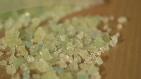 Crystal Meth poured out of baggie and sampled Stock Footage