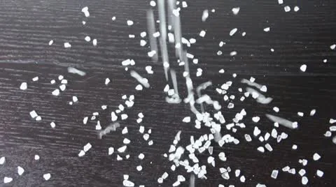 Crystal Meth Pouring on the Table HD Stock Footage 8993664