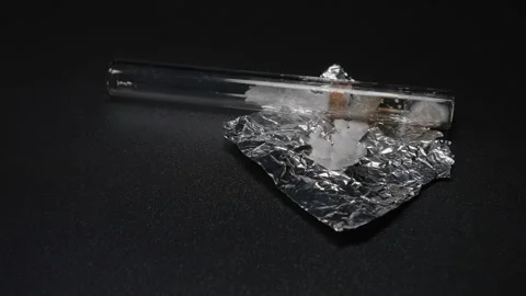 Crystal meth is strong form of amphetamine. Comes as powder crystals or tab.. Stock Footage 341141549