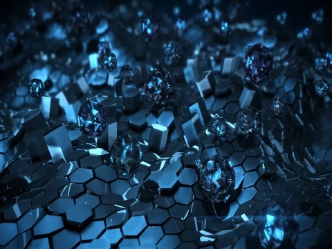 Crystal Method Looping Animation Stock Footage 73610254