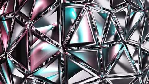 Crystal mosaic 3D animation, Stock Footage 142689142