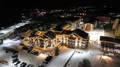Crystal night DJI 0263 스톡 동영상 327959428