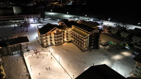 Crystal night DJI 0274 Stock Footage 327959402
