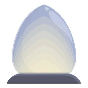Crystal nightlight icon cartoon vector. House table Stock Illustration