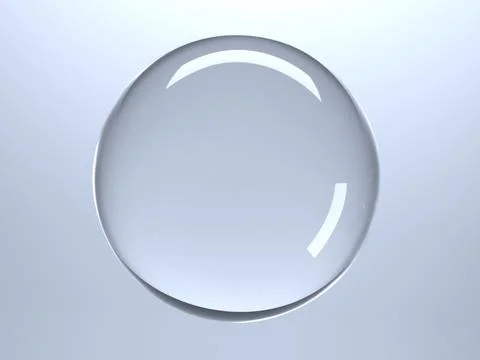 Crystal or glass transparent ball Stock Photos