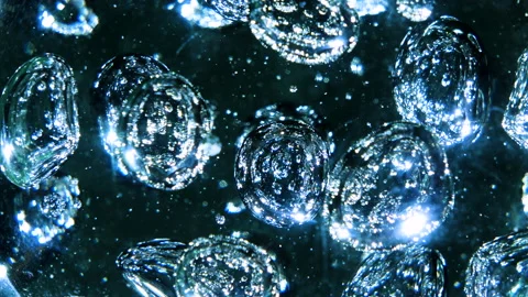 Crystal orb star field background texture with 2 clips Video stock 221158539