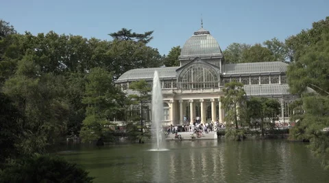 Crystal Palace, Madrid Stock Footage 54613723