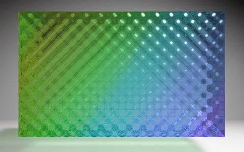 Crystal pattern panel green color イラスト素材