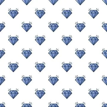 Crystal pattern seamless 스톡 일러스트