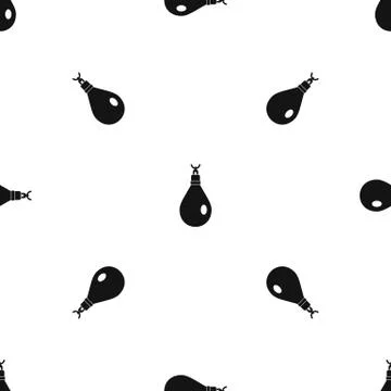 Crystal pendant pattern seamless black Illustrazione stock