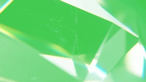 Crystal Prism Light Green Screen Widescreen Stock-Footage 344765545