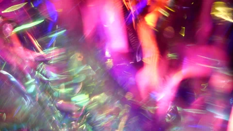 Crystal Prism Optical Flare Beams illusions. Iridescent Holographic Background Stock Footage 210351024