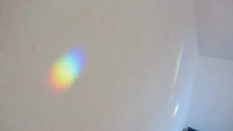Crystal prism rainbow sun Stock Footage 160068197