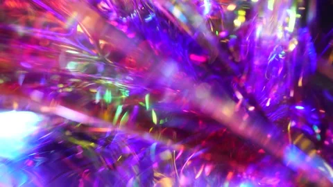 Crystal prism refracting light. Blue purple metallic holographic background Stock-Footage 140854439