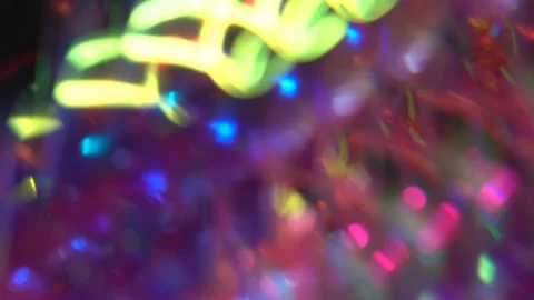 Crystal prism refracting light in vivid rainbow colors. Glass neon purple Stock Footage 169852566