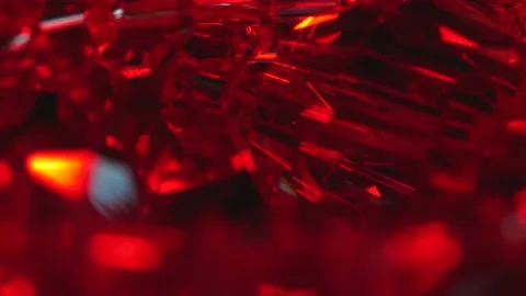 Crystal prism refracting red light in vivid colors Stock Footage 172861626