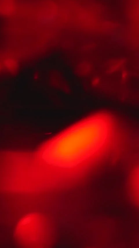 Crystal prism refracting red light in vivid colors Stock Footage 278737090