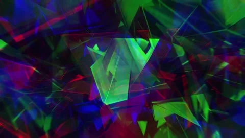 Crystal Prism Shards Background Seamless Loop Видео 333302386